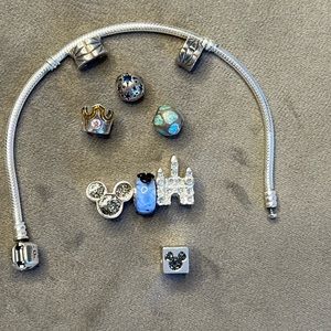 Pandora bracelet with Disney charms